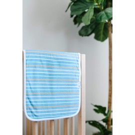 Baby Burp Cloth Large 21''x10'' Size Premium Absorbent Triple Layer 3-Pack Gift Set “Bruno” by Copper Pearl