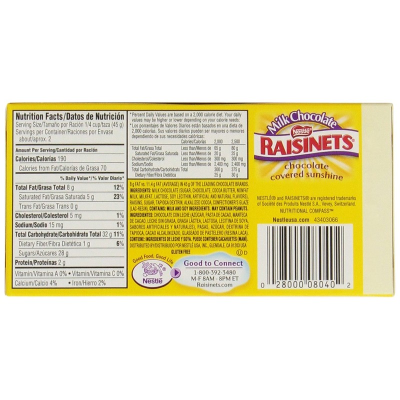 Nestle Raisinettes Box, 3.50-Ounce (Pack of 18)