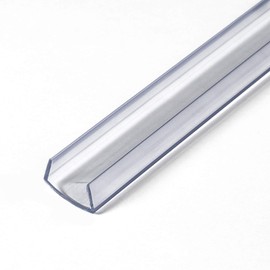 Outwater Plastics 585-Cl Clear 5/8'' Rigid Vinyl Clear Plastic U-Channel/C-Channel 72 Inch Lengths (Pack of 10 Pieces, 60 feet Total)