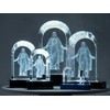 Crystal Christus 3D Laser Engraved Statue & LED Lighted Base