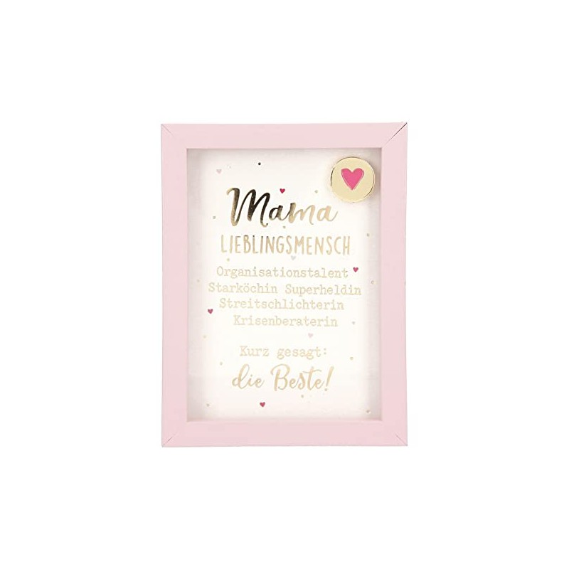Depesche 11626-021 Photo Frame with Compliment, Small Decorative Frame with