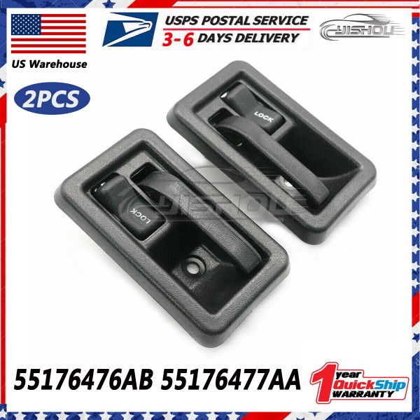 Unbranded (2) New Interior Door Handle Front Left and Right