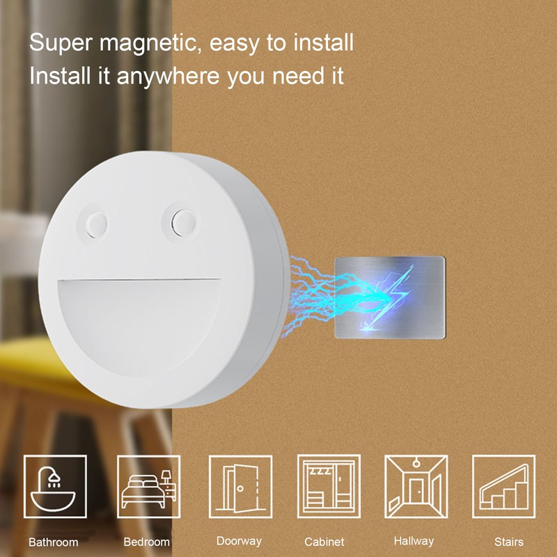 Motion Sensor Night Light 4 Modes 2700K 5000K Magnetic Cute