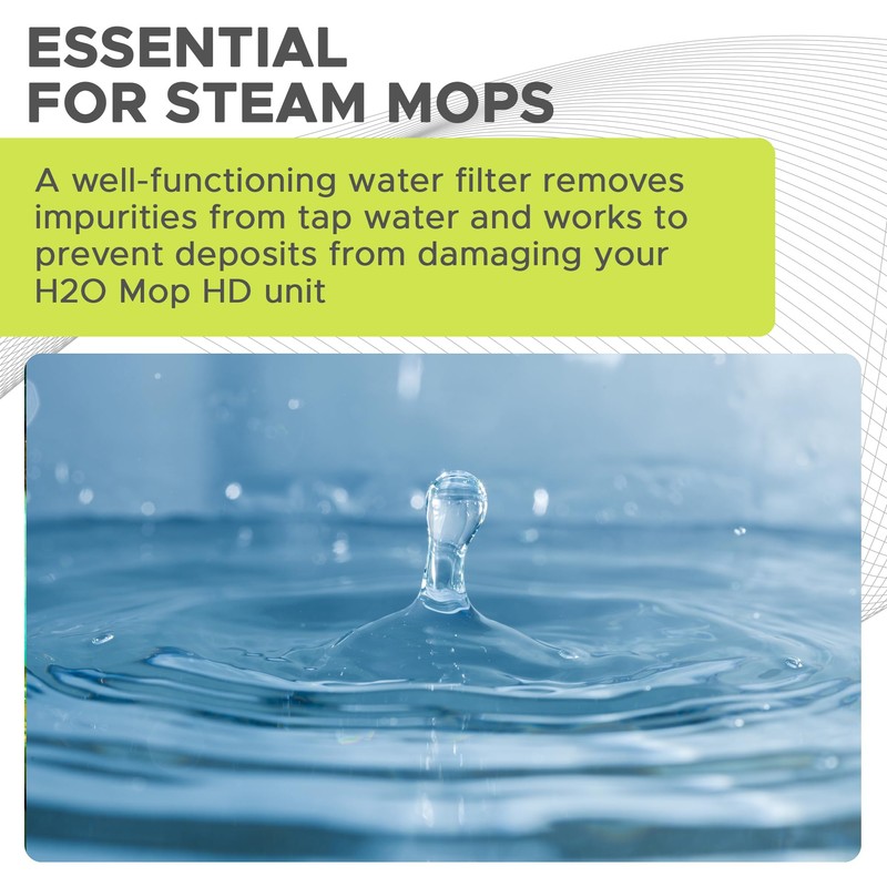 H2O MOP® HD Steam Cleaner Accessories (2pk HD Water Replacement