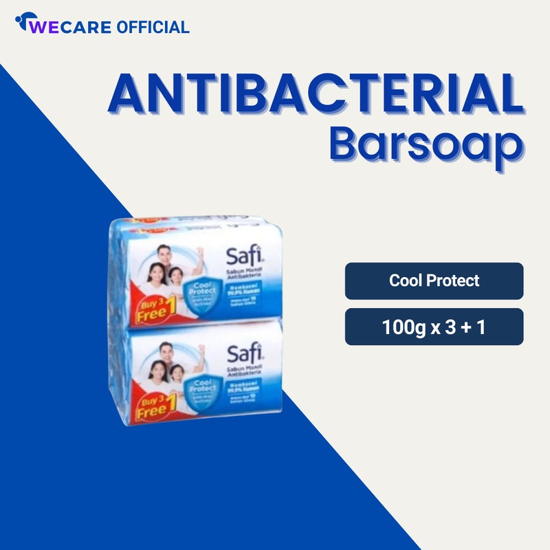 Safi Antibacterial Barsoap Buy 3 Free 1 (100g x 4)