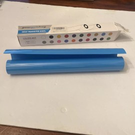 guangyintong Heat Transfer Vinyl for T-Shirts 12" x ? Ft K14 Lake Blue Roll New