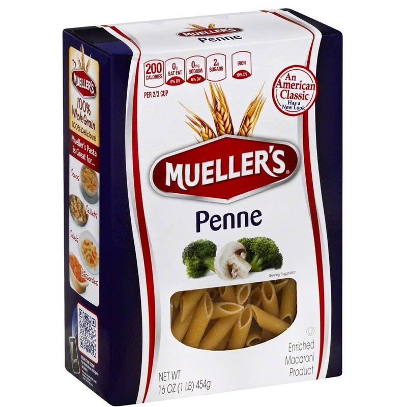 Muellers Penne, 16 Ounce (Pack of 2)