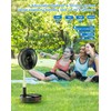Primevolve Portable Oscillating Standing Fan,Rechargeable Battery Operated USB Floor Table