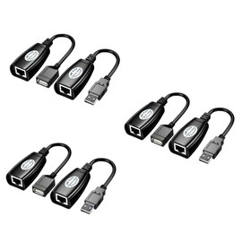 jojofuny 3pcs USB Extension Adapter for Ethernet Connection USB for Home Office School and Dorm Use Fast Data Transfer Network Adapter