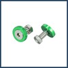 INFINAUTO 20 Pcs Motorcycle Green Fender Bumper Washer Bolt Nut