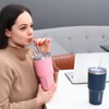 BJPKPK 30 oz Tumbler with Lid and Straw Stainless Steel