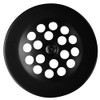 Westbrass Gerber Style Bee-HiveTub Strainer Grid with Screw, Matte Black,