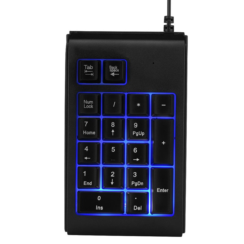 19-key 3-Color USB Numeric Keypad Mechanical Touch Feeling 10 Million