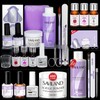 Saviland Acrylic Nail Kit for Starters: 3 Colors Acrylic Powder