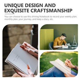 Operitacx Flamingo Notebook Trendy Decor Sequin Notebook Stationary Travel Note Book for Colorful Notebook Office Decorative Diary Book Sequins A5 Paper Students Write