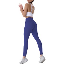 Sunzel Workout Leggings for WomenSquat Proof High Waisted Yoga Pants 4 Way Stretch, Buttery Soft Sunzfly 28" Navy Blue Medium