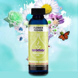 AROMAR Premium Fragrance Oil, 4oz Bottle 2 Pack Long Lasting Aromatic Scent, Fresh and Revitalizing Aromatherapy for Living Room, Bedroom, and Kitchen 8oz Flower Fusion