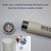 Thermos Flask Slim Long Water Bottle Dopper Stainless Steel 250