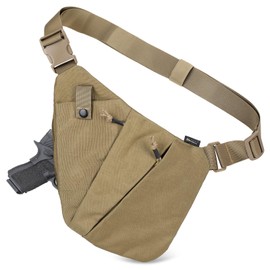 WYNEX Tactical Crossbody Sling Bag,Concealed Carry Bag for Men Women,Anti Theft Crossbody Bags, CCW Bags EDC Carry