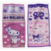 Sanrio Pocket Towel Set, My Melody Kuromi, 4”x8” Mini Washcloth