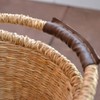 Seagrass Basket Oval Storage Hamper 2 本手 Medium
