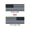 Tactical Decals - USA Flag w/Thin Blue Line Decals For