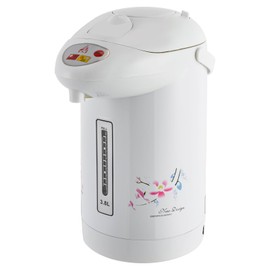 White Electric Kettle 3.8 L Hot Water Dispenser 750w Keep Warm Hot Water Boiler with Visualization Window Stainless Steel Coffeepot for Homes, Shopping Malls, Coffee Shops, Restaurants