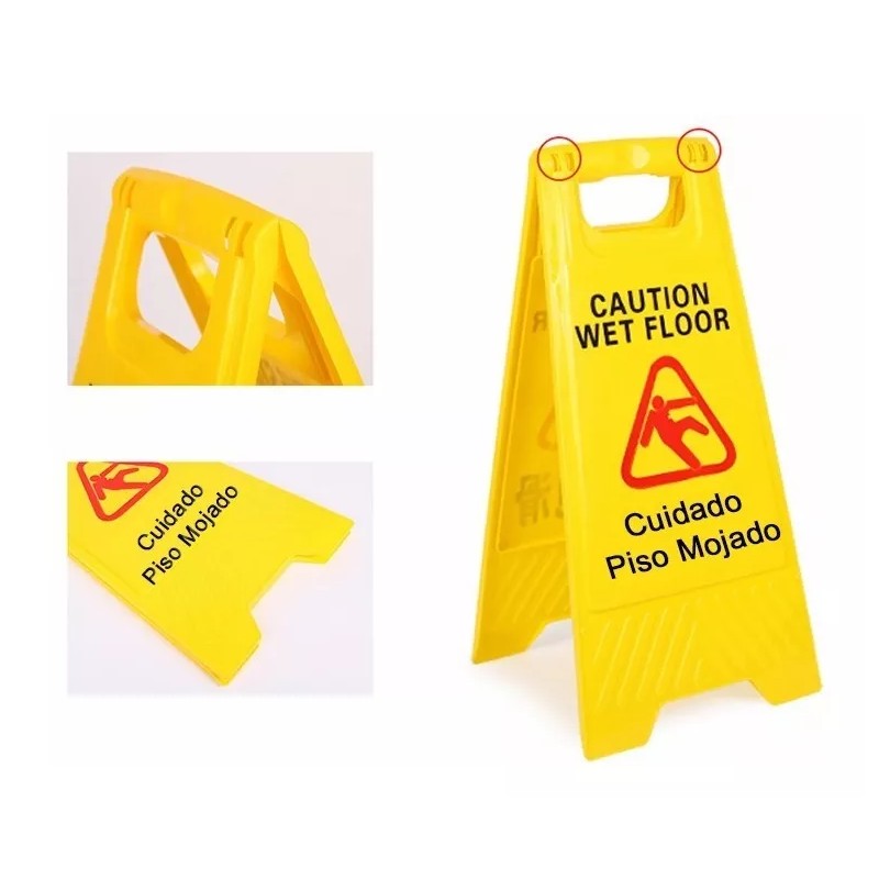 IPERJIU Letrero Señalamiento Piso Mojado Precaución