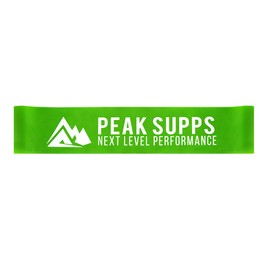 Resistance Loop Bands Set of 3 (Green Grey Black) Skin Friendly - Peak Supps - 25cm Looped