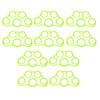 10Pcs Finger Exerciser 6.6LB Green Soft Flexible Silicone Portable Skin