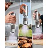 BZPP Electric Salt and Pepper Grinder Set - 6 Adjustable