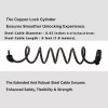 Unbranded 2Pack 6FT Extra Long Cable Combination Bike Locks, 5