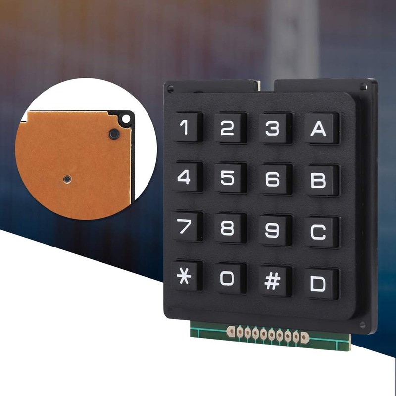 Wendry Numeric Keypad, Keyboard Modules with 16 Keys 4x4 Push