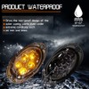 Tonsya Lente ahumada LED compatible con luces intermitentes laterales delanteras