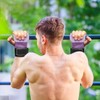 Ptenzor Adjustable Light Purple Weightlifting Wrist Straps, Cowhide & Neoprene