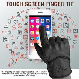 GRIPKNOX Motorcycle Gloves for Men & Women – Touchscreen Dirt Bike Gloves with Hard Knuckle Armor & Non-Slip Grip for Motorcycling, Road Racing, Biking, Climbing & Outdoor (Black, Medium)