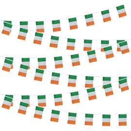 tibijoy Ireland Flag Banner, 50ft x 5 x 8 inches x 38, Polyester, Party Celebration Decorations