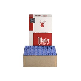 Master Billiard/Pool Cue Chalk - Blue - Gross -12 Dozen (144 Pieces)