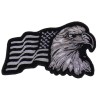 Ivamis Silver Eagle US Flag Facing Right Patriotic Iron on