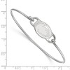 LogoArt Sterling Silver Penn State University Small Ctr Wire Bangle