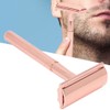 Men Manual Razor Zinc Alloy NonSlip CloseFitting DoubleSided Blade Shaving