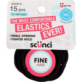 Scunci Fine Hair Elastics (Pack of 4)
