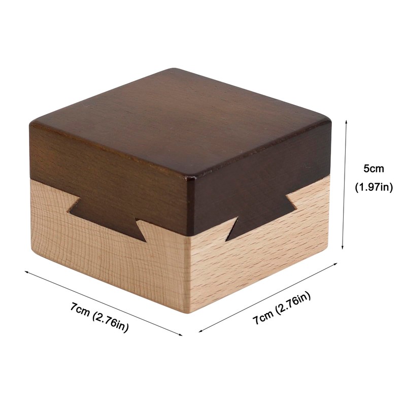 Wooden Magic Secret Puzzle Box Present Brain Teaser Lock Box