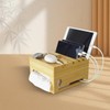PERFECYEE Bamboo Electronic Device Manager, Multi-Scenario Applicable Charging Cradle -