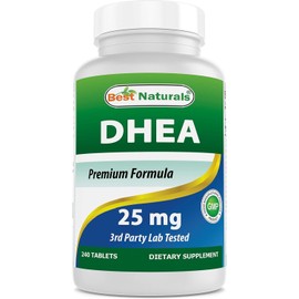 Best Naturals Dhea 25mg Supplement 240 Tablets - Supports Balanced Hormone Level