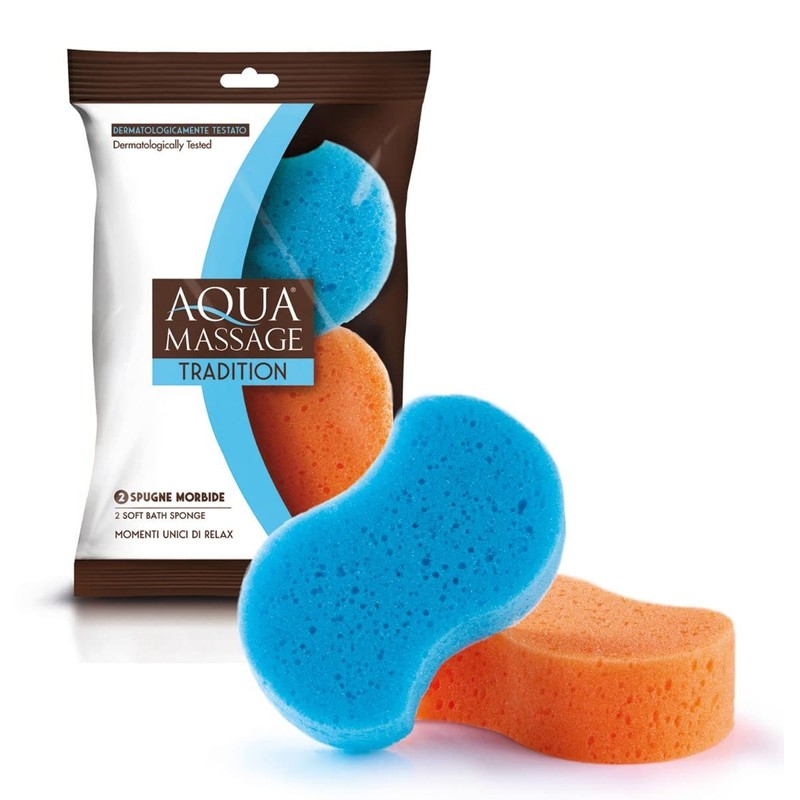 Aqua Massage Tradition 2 Soft Sponges 1 Pack of 2