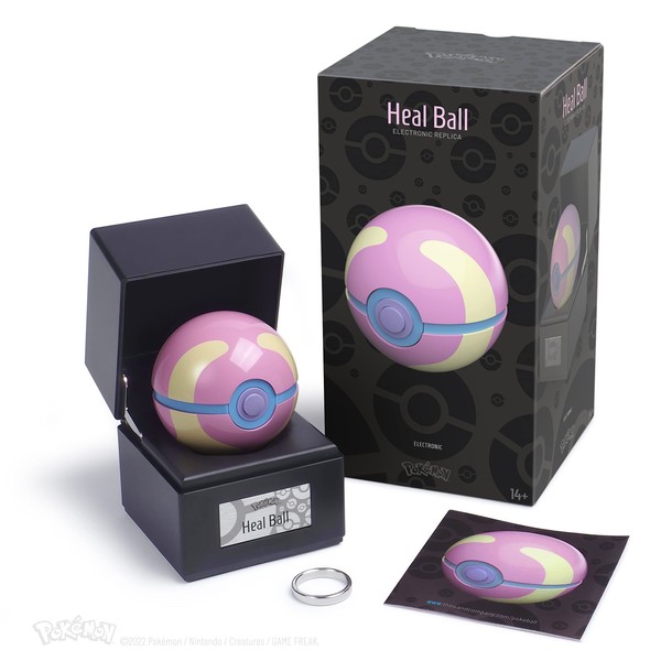 The Wand Company Officially Licensed by Pokémon, Full Size Poké Ball Authentic Replica range (Heal Ball)