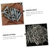 BESPORTBLE 40pcs Aluminum Arrow Nock Tails Durable Replacement Ends for