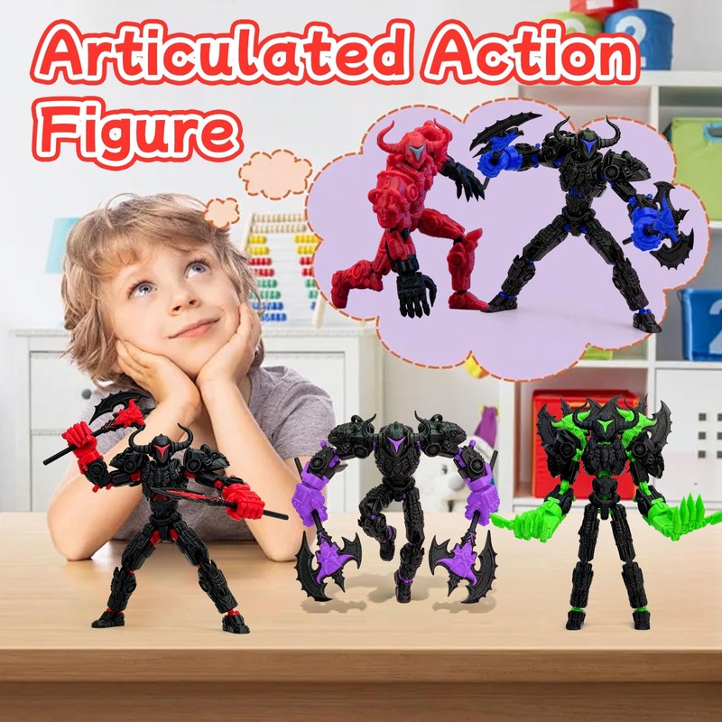 Navoxa 8in 3D Printed Articulated Dummy Robot Action Figures 13