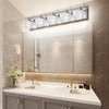 Ralbay Chrome Bathroom Vanity Light Fixtures 5 Lights Modern LED
